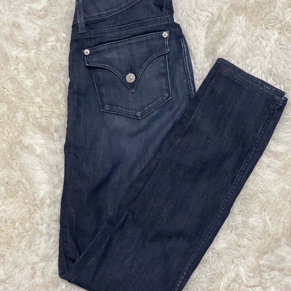 Hudson Jeans Dark Blue Straight Leg Women's Jeans